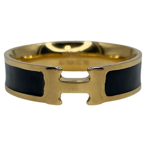 hermes black and gold ring|hermes gold rings for sale.